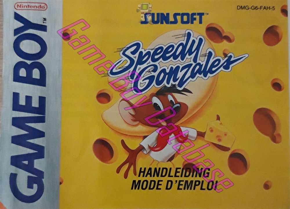 Speedy Gonzales FAH-5 Front of the booklet