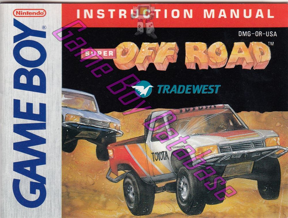 Super Off Road USA Front of the booklet