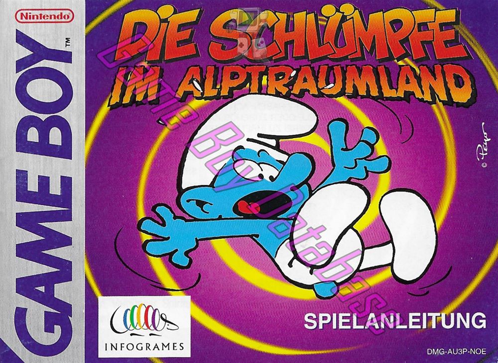 Schlümpfe im Alptraumland (die) NOE Front of the booklet