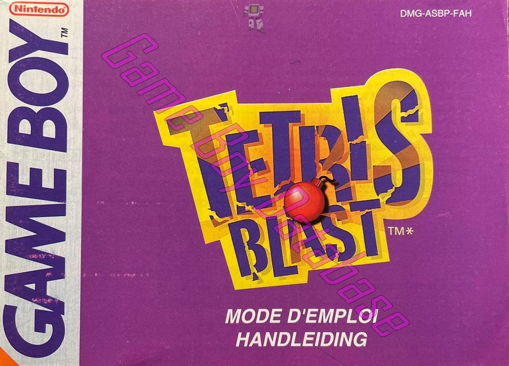 Tetris Blast FAH Front of the booklet