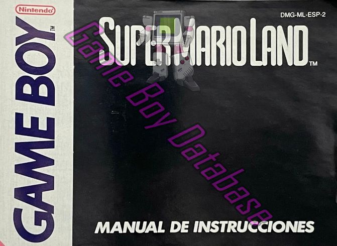 Super Mario Land ESP-2 Front of the booklet