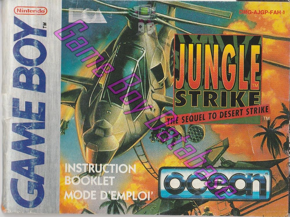 Jungle Strike FAH-1 Front of the booklet