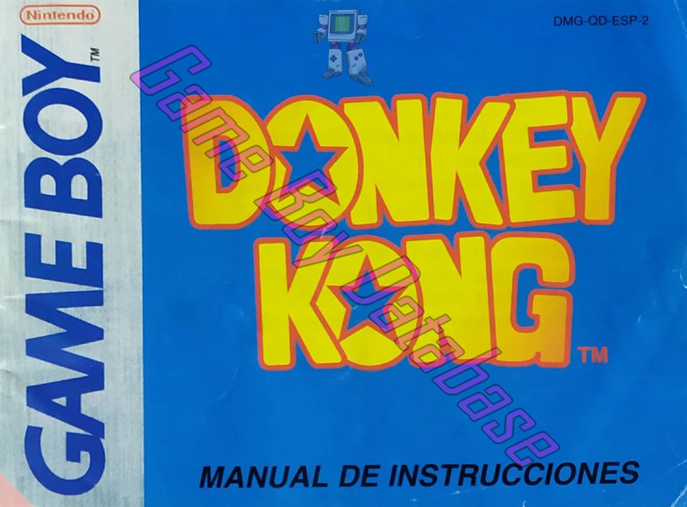 Donkey Kong ESP-1 Front of the booklet