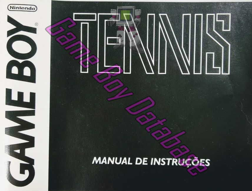 Tennis BRA Front of the booklet