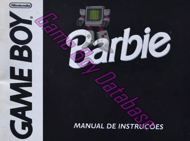 Barbie Game Girl BRA Front of the booklet