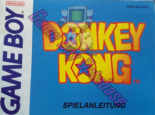 Donkey Kong NOE Front of the booklet