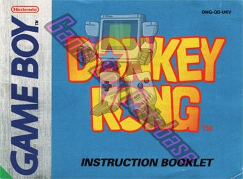 Donkey Kong UKV Front of the booklet