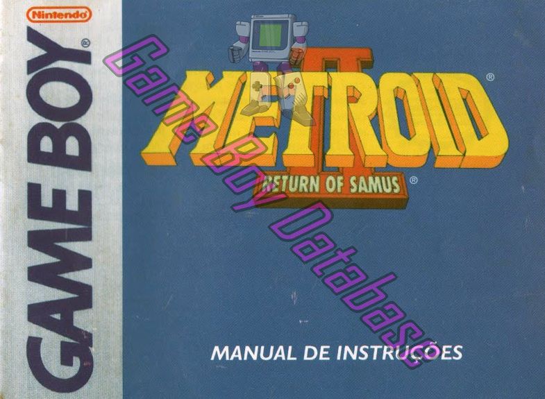 Metroid II Return of Samus BRA Front of the booklet