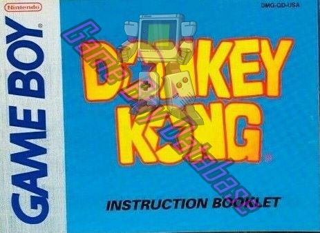 Donkey Kong USA Front of the booklet