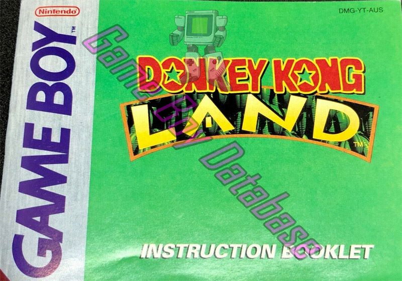 Donkey Kong Land AUS Front of the booklet