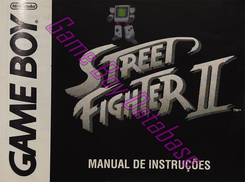 Street Fighter II BRA Front of the booklet