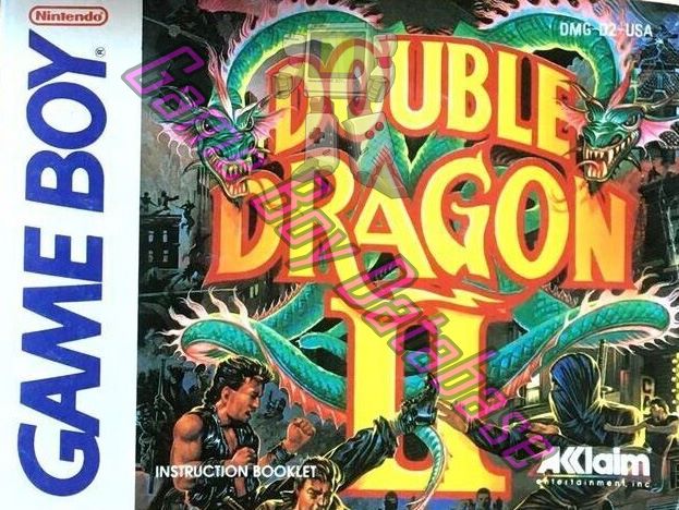 Double Dragon II USA Front of the booklet