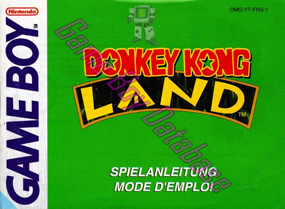 Donkey Kong Land FRG-1 Front of the booklet