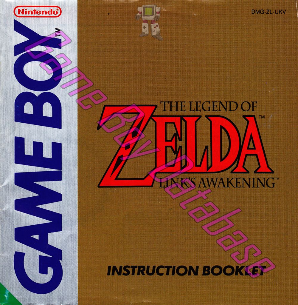 Legend of Zelda Link's Awakening (the) UKV Front of the booklet