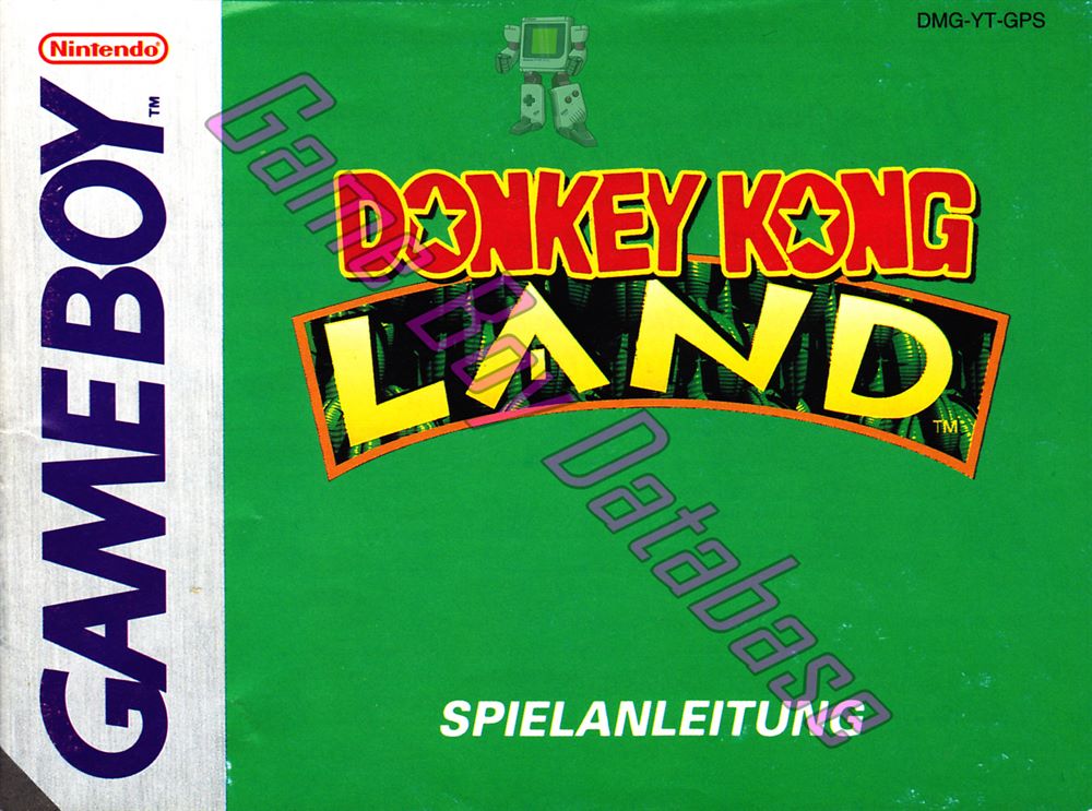 Donkey Kong Land (German Edition) GPS Front of the booklet