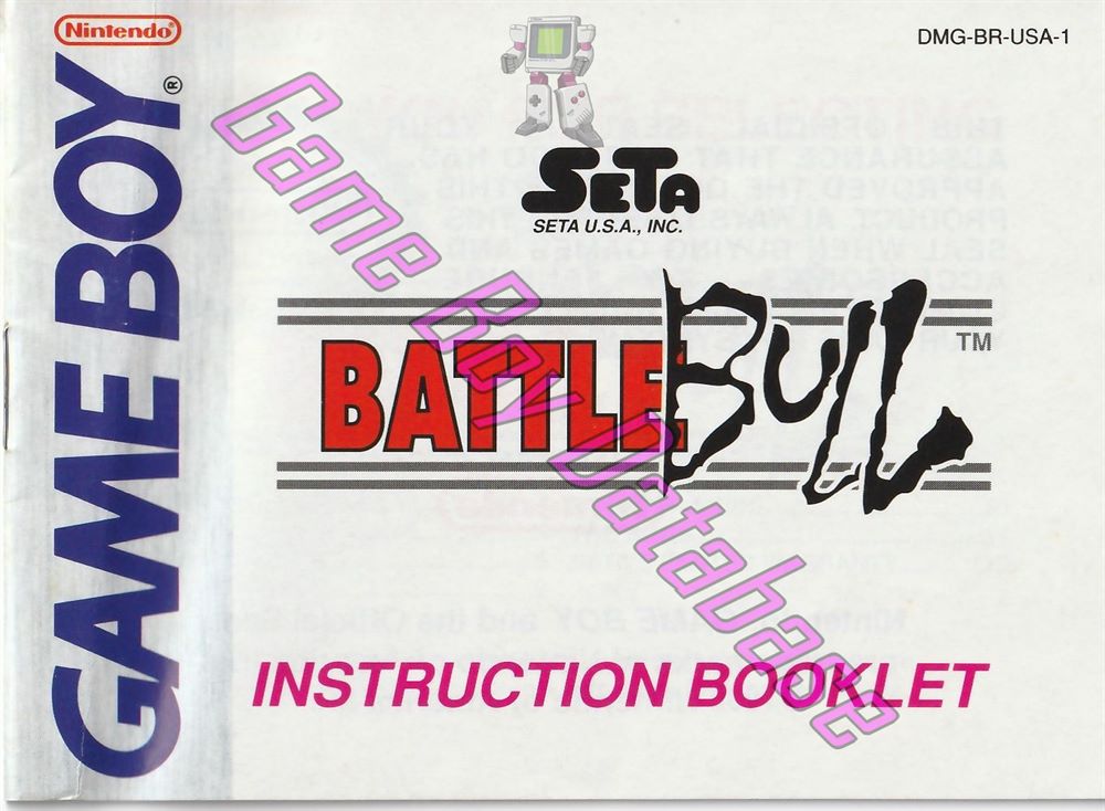 Battle Bull USA-1 Front of the booklet