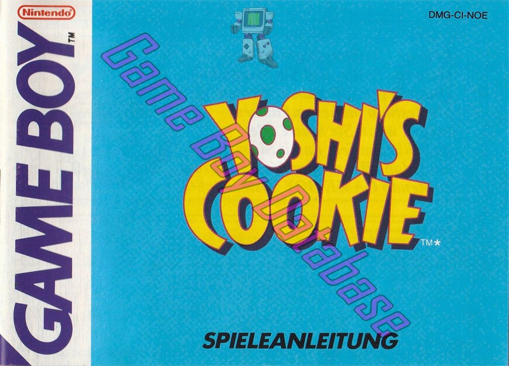 Yoshi's Cookie NOE Front of the booklet