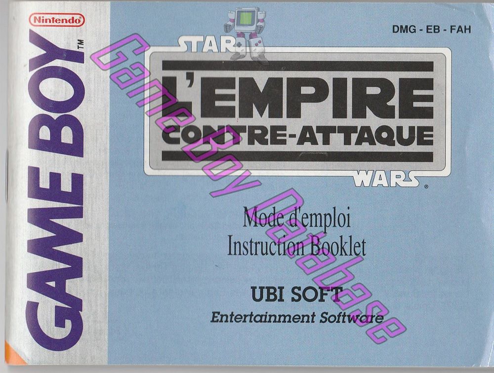 Star Wars l'Empire Contre-Attaque FAH Front of the booklet