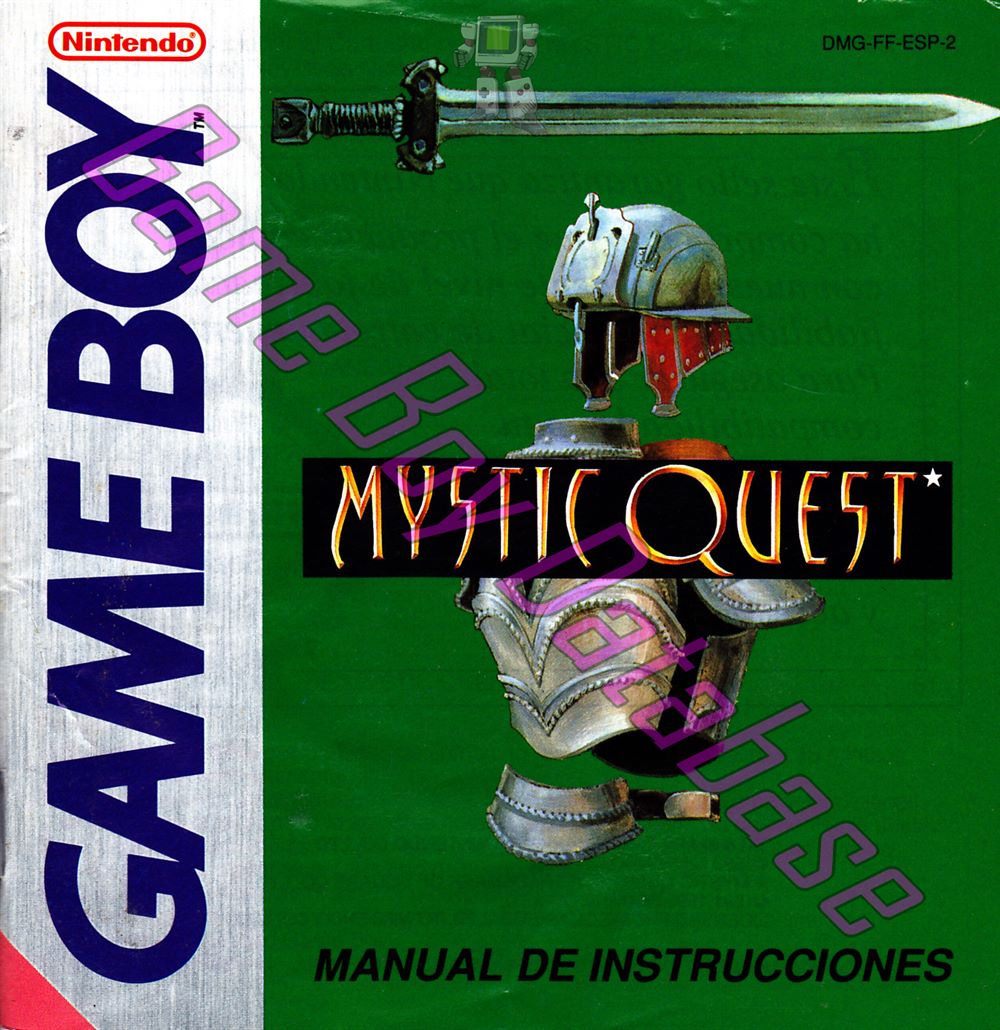 Mystic Quest ESP-2 Front of the booklet