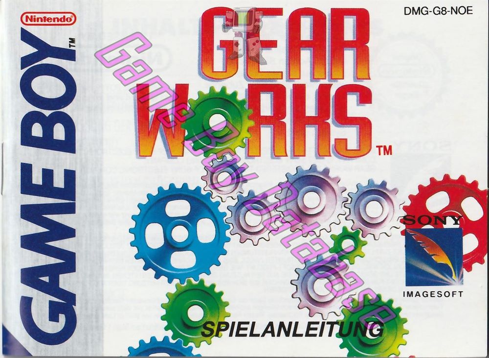 Gear Works NOE Front of the booklet