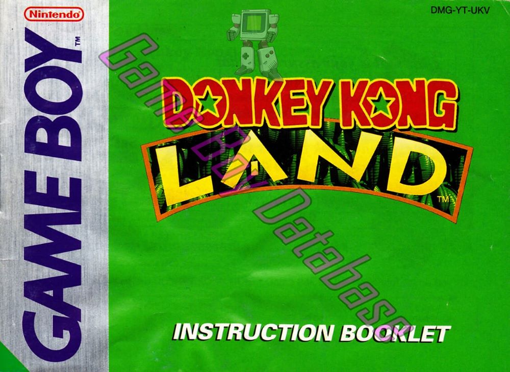 Donkey Kong Land UKV Front of the booklet