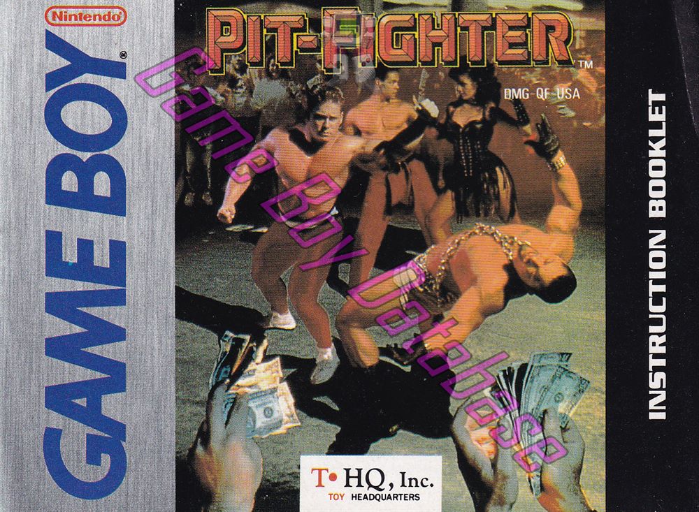 Pit-Fighter USA Front of the booklet