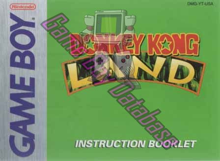 Donkey Kong Land USA Front of the booklet