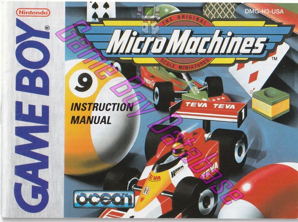 Micro Machines USA Front of the booklet