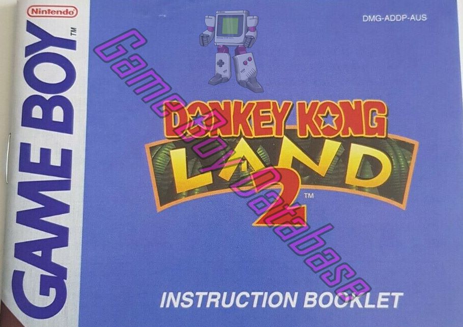 Donkey Kong Land 2 AUS Front of the booklet