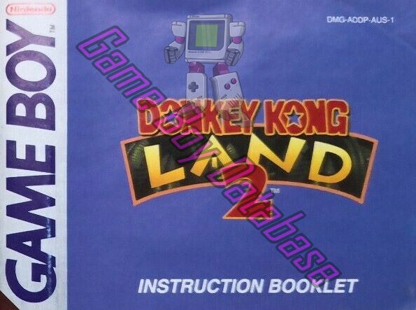 Donkey Kong Land 2 AUS-1 Front of the booklet