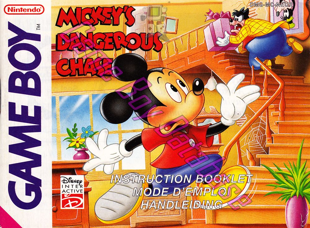 Mickey's Dangerous Chase NUKV Front of the booklet