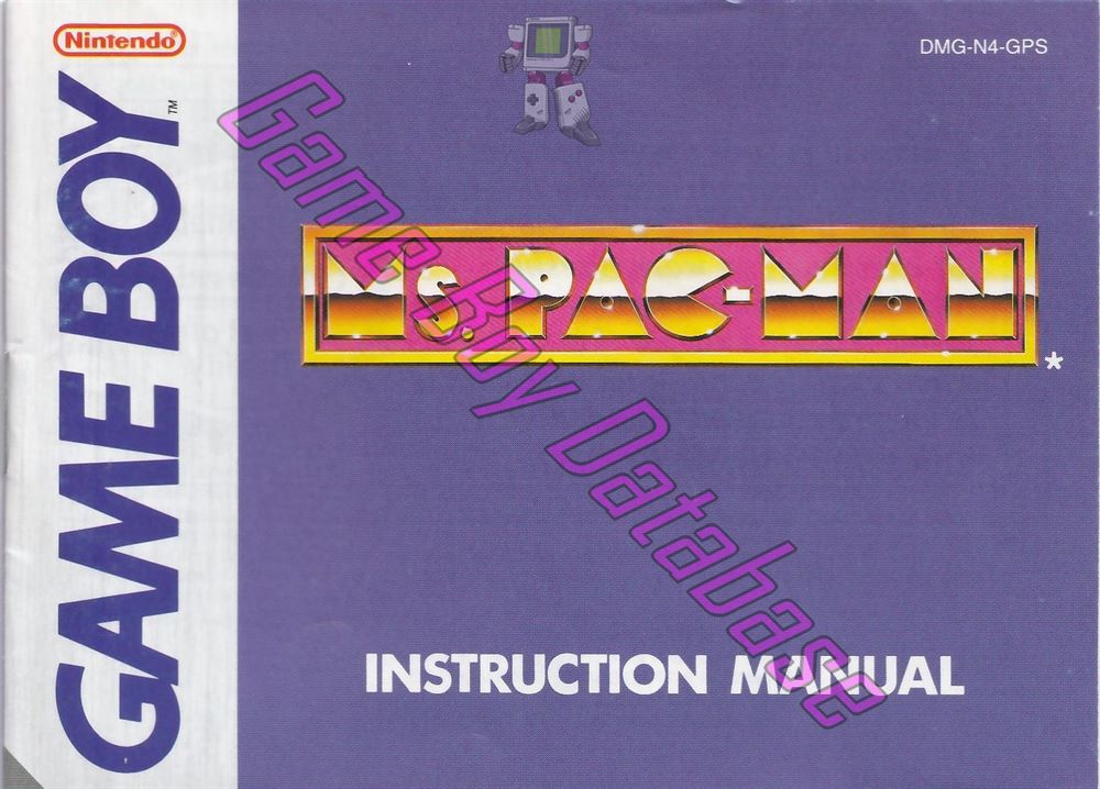 Ms. Pac-Man GPS Front of the booklet