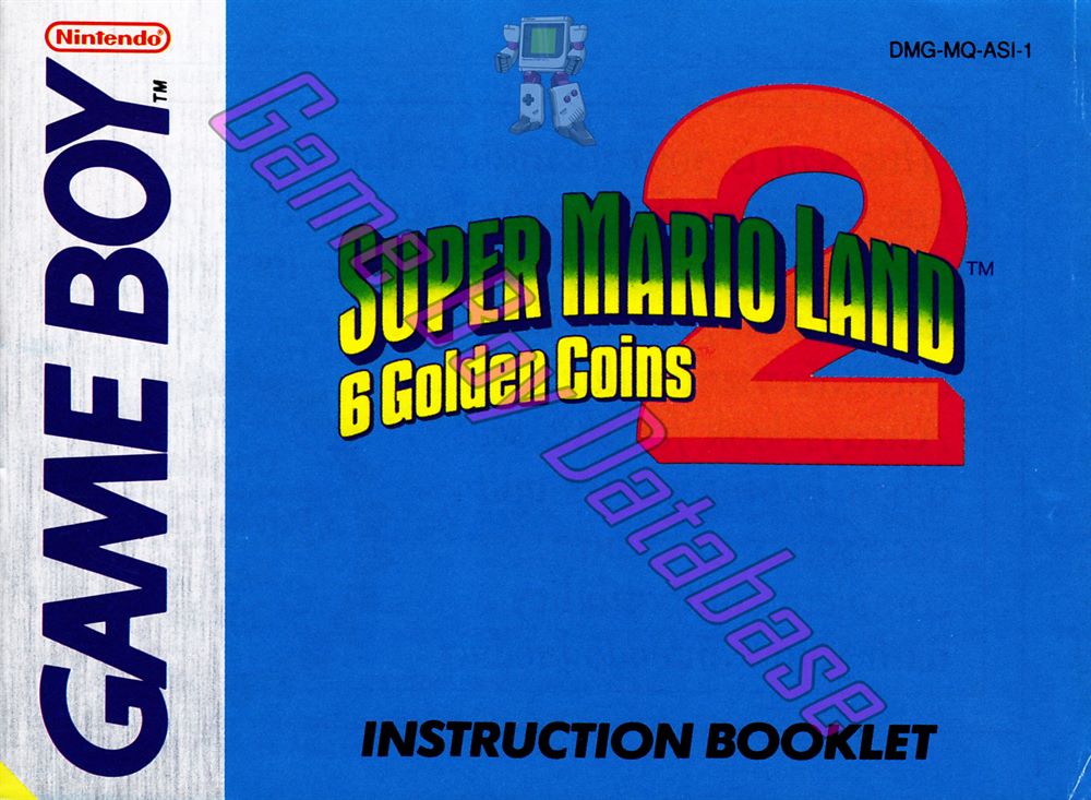 Super Mario Land 2: 6 Golden Coins  ASI-1 Front of the booklet