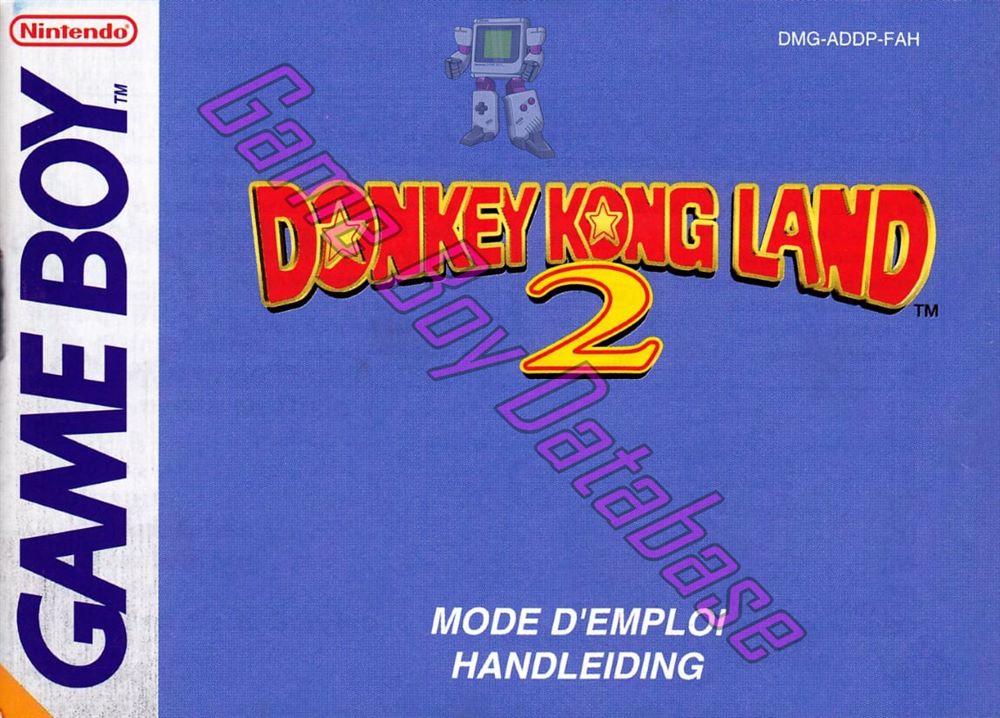 Donkey Kong Land 2 FAH Front of the booklet