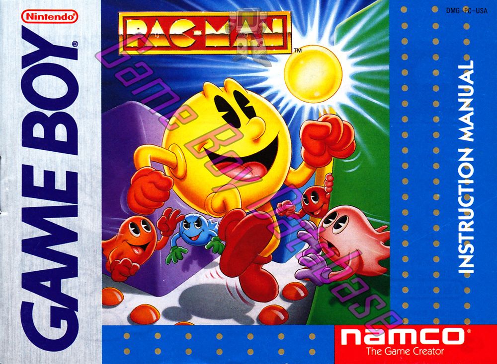 Pac-Man USA-1 Front of the booklet