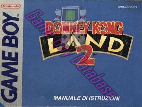 Donkey Kong Land 2 ITA Front of the booklet