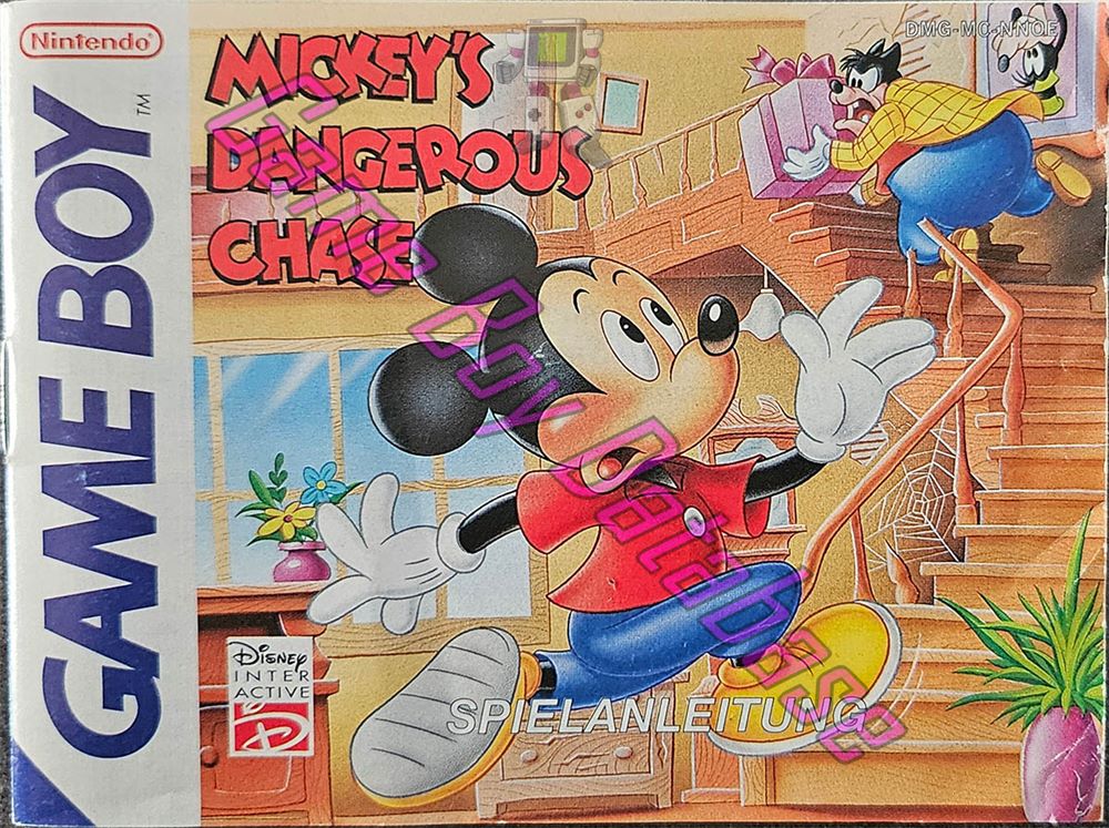 Mickey's Dangerous Chase NNOE Front of the booklet