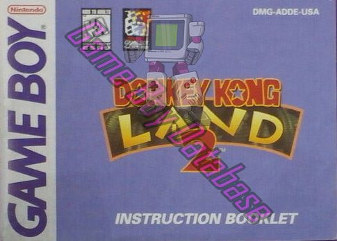 Donkey Kong Land 2 USA Front of the booklet