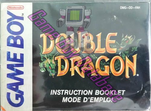 Double Dragon FAH Front of the booklet