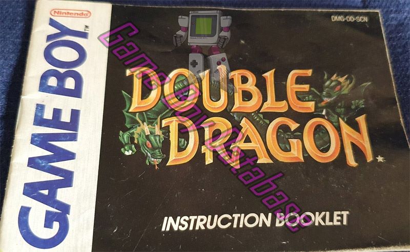 Double Dragon SCN Front of the booklet