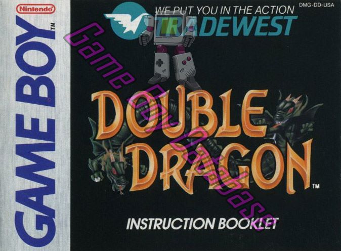 Double Dragon USA Front of the booklet