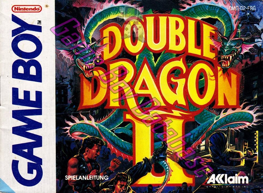 Double Dragon II FRG Front of the booklet