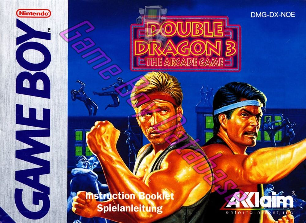 Double Dragon 3 the Arcade Game NOE-1 Front of the booklet