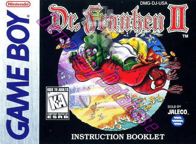 Dr. Franken II USA Front of the booklet