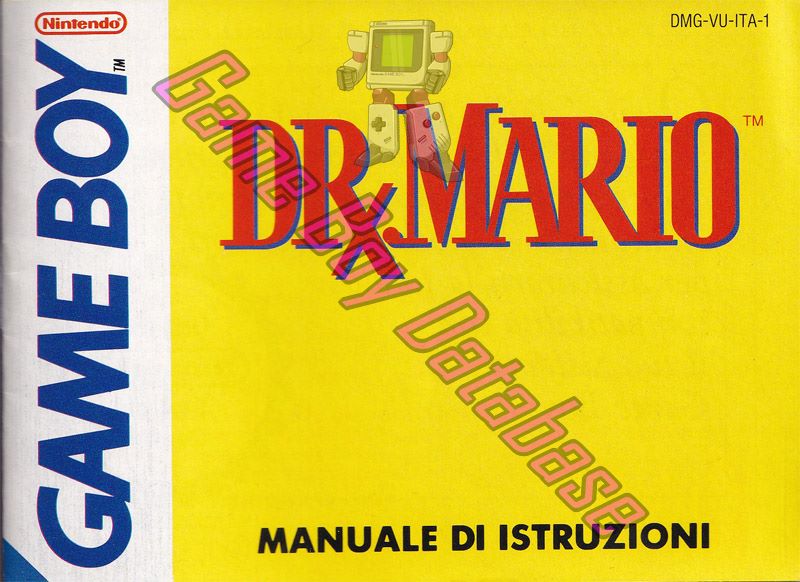 Dr. Mario ITA Front of the booklet