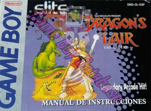 Dragon's Lair the Legend (Sullivan Bluth Presents) ESP Front of the booklet