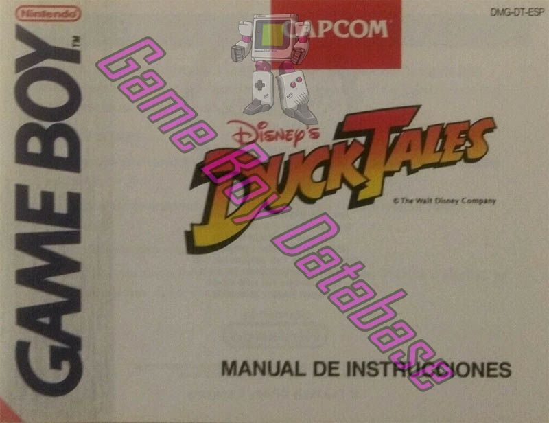 Duck Tales (Disney's) ESP Front of the booklet