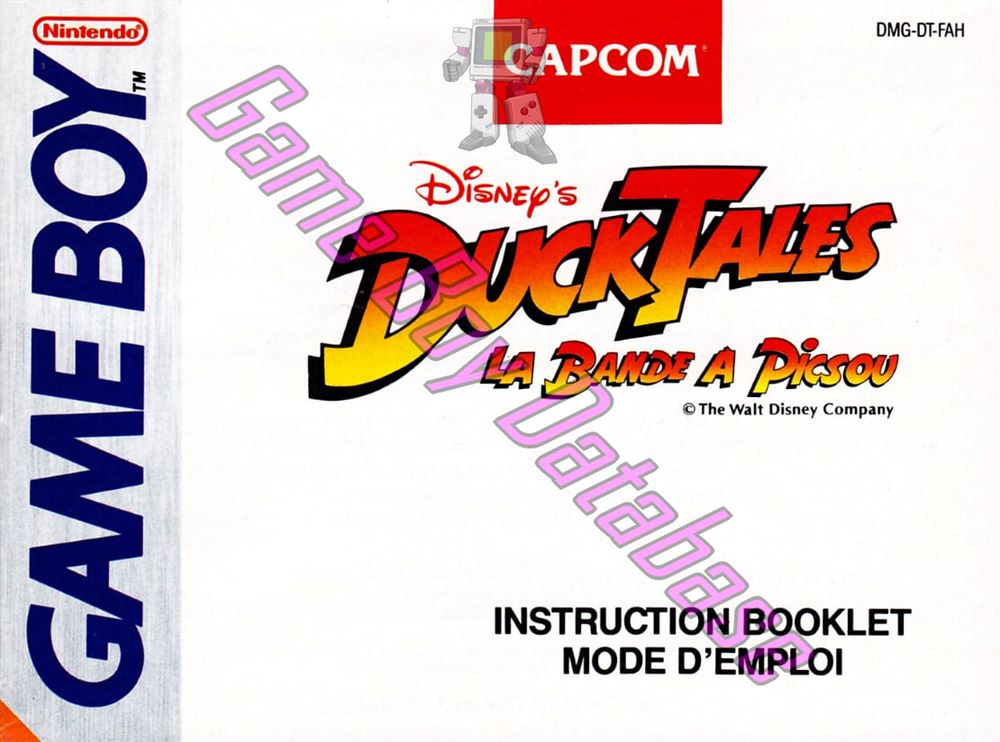 Duck Tales (Disney's) FAH Front of the booklet