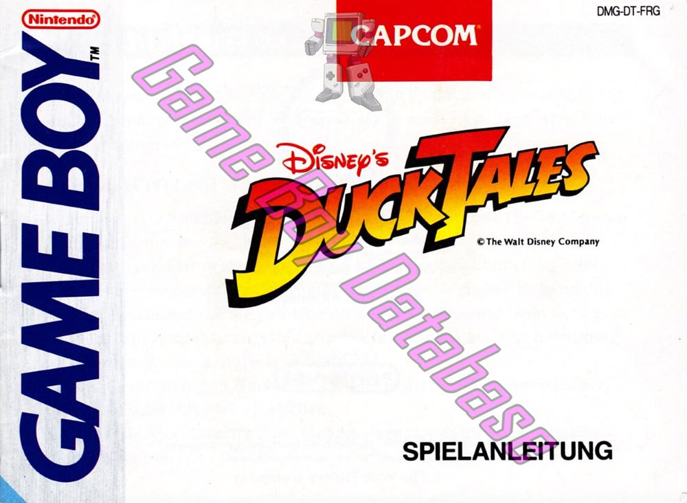 Duck Tales (Disney's) FRG Front of the booklet