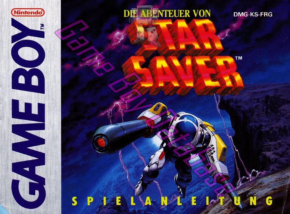 Star Saver (die Abenteuer von) FRG Front of the booklet